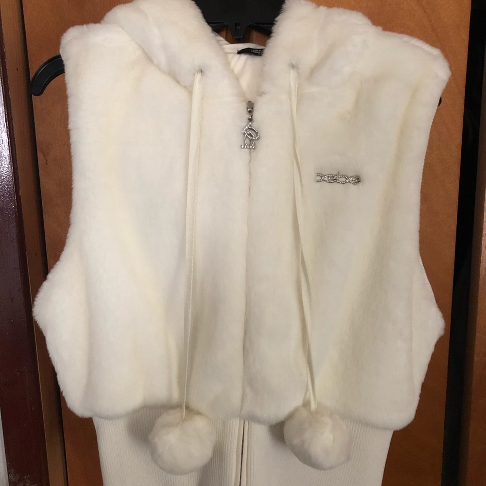 Bebe White Vest